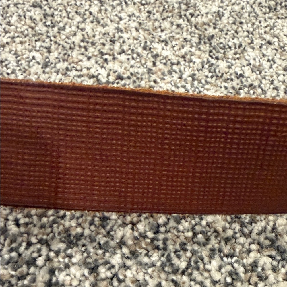 Men's Brown Full Grain Cow Hide Minimalist Classic Original Penguin Belt Size 40 - Picture 7 of 11